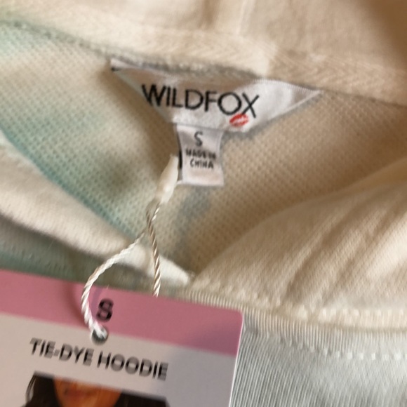 NWT Wild Fox 2Pc Set. Hoodie & Joggers. Lilac, Seafoam, & White TieDye. Cute!! S - Picture 11 of 14